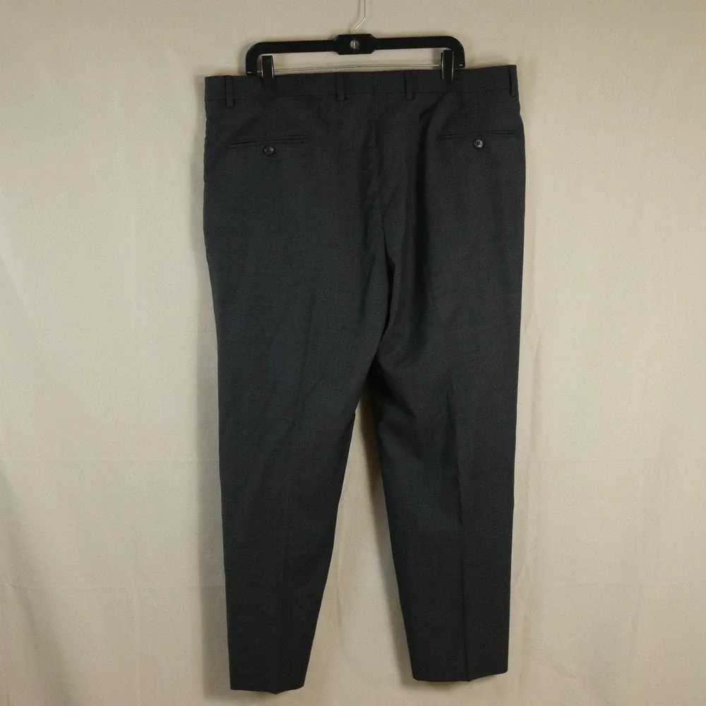 Jos. A. Bank 46R Slim Fit Suit 38x28 100% Wool Gray Two Button Double Vented